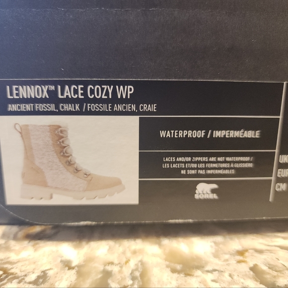 NEW SOREL LENNOX LACE-UP COZY BOOTS, 9, Waterproof - Picture 6 of 10